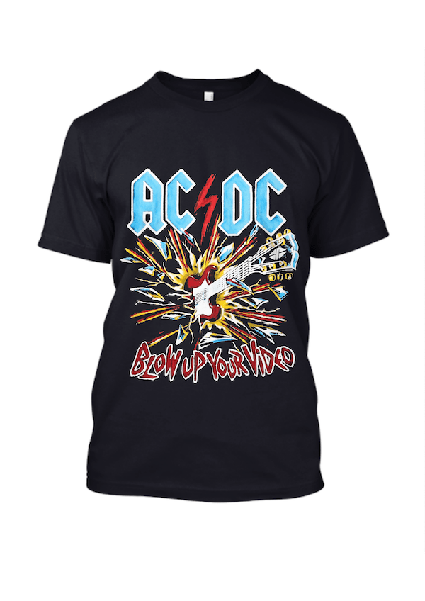Acdc T Shirt Blow Up Your Video