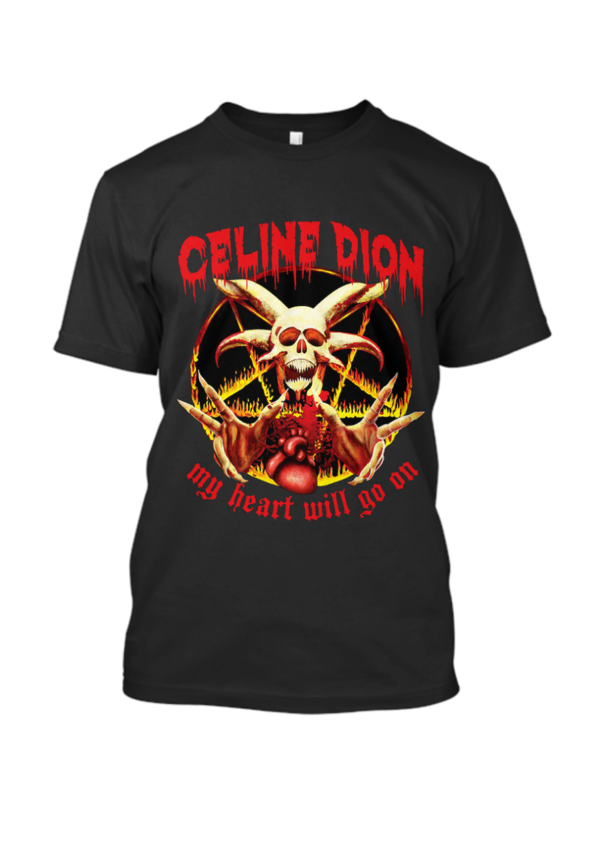 celine dion satanic t shirt