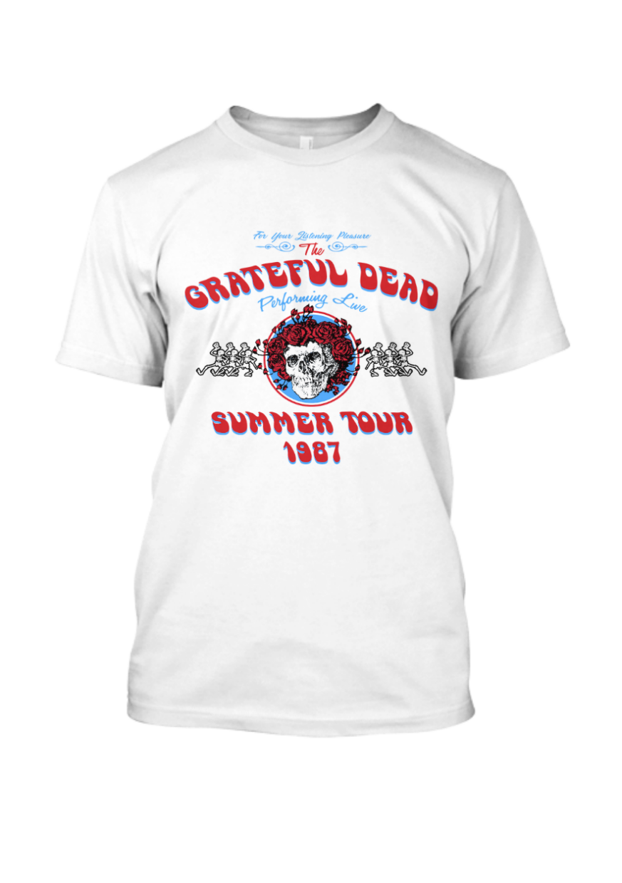 Grateful Dead Summer Tour 1987 T Shirt - Sablon Kaos Bandung - Custom ...